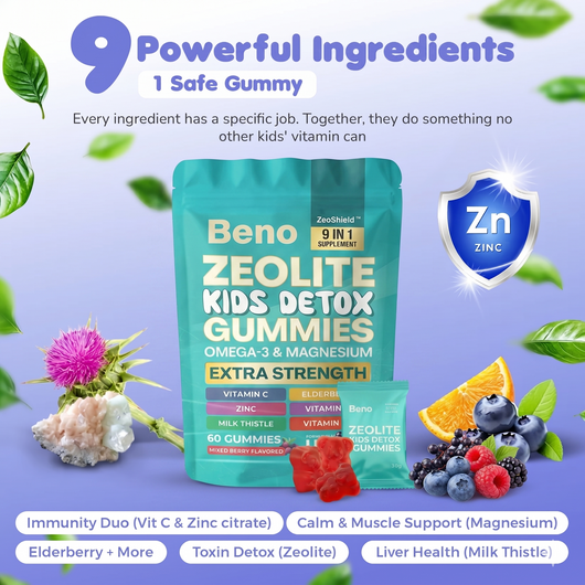 Beno - Kids Detox & Multivitamin Gummies